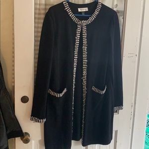 ST. JOHN Black and White Cardigan